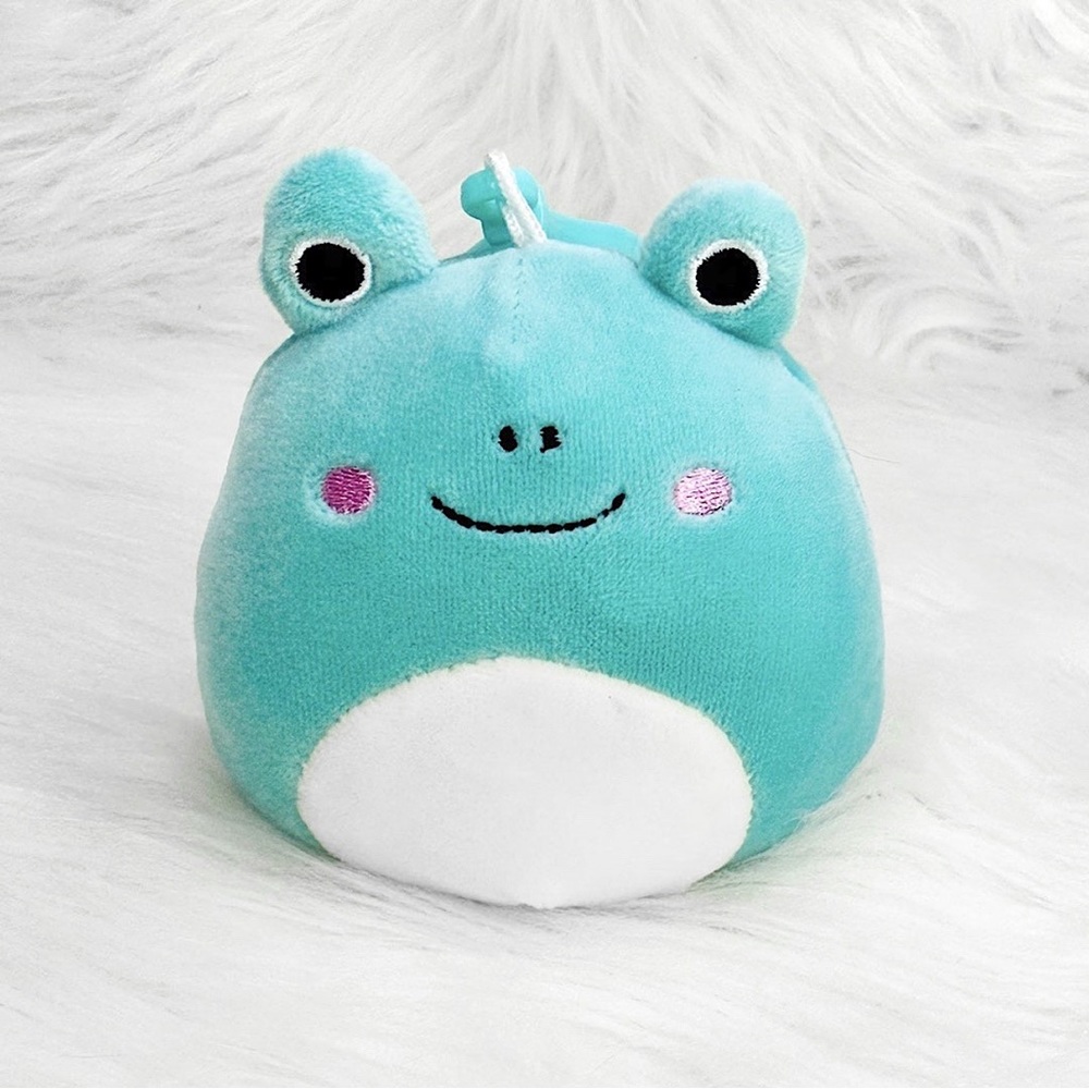 NWT Robert the Frog squishmallow clip !!